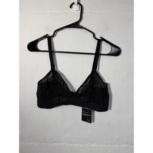 NEW KNIX Mesh Deep V Bra Black M+ Womens Bralette